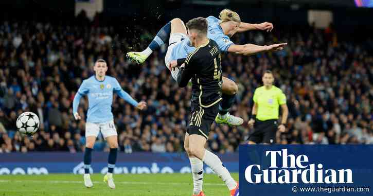 Haaland’s flying volley lights up Manchester City’s rout of Sparta Prague