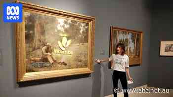 WA Museum under fire for acquiring perspex cover on famous Frederick McCubbin painting defaced by climate protesters