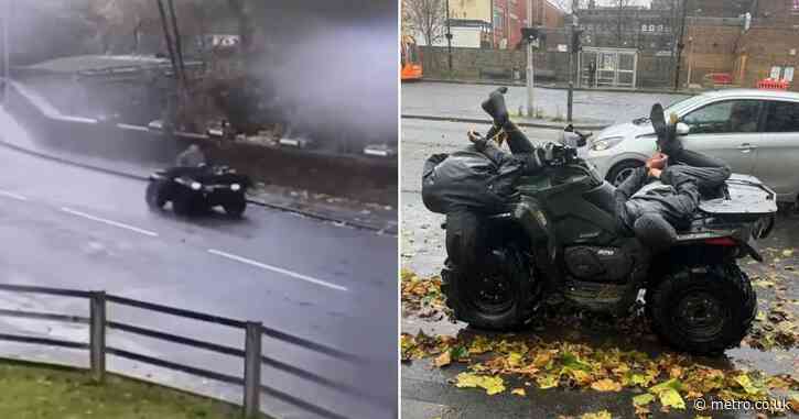 Farmer ties up trespassers to his quad bike and drives them to police station