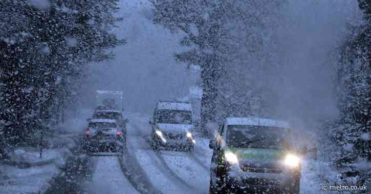 Map reveals areas where snow is going to fall in the UK this week