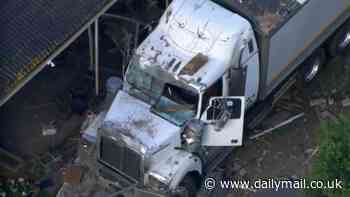 Shocking photos show catastrophic damage from Prices Highway truck crash in Tower Hill