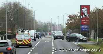 Girl, four, taken to hospital after being hit by vehicle on Ashington road