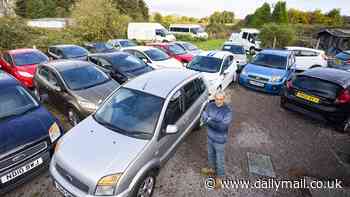 You can't af-Ford it! Man refuses council's £850,000 offer to buy large patch of land he has packed with Fiesta hatchbacks