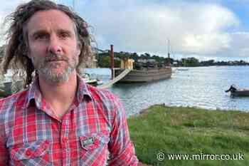 Dad facing two years in prison for mooring boat on his own land