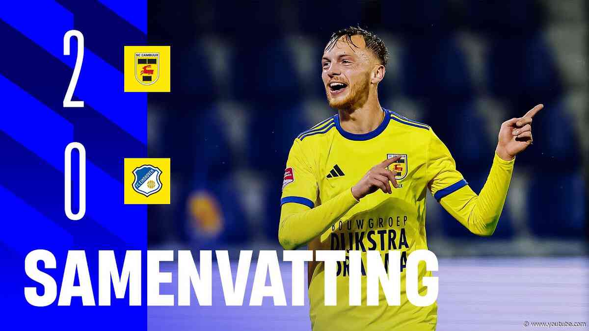 Eerste thuiszege! ☑️ | Samenvatting SC Cambuur - FC Eindhoven (2-0) 📺