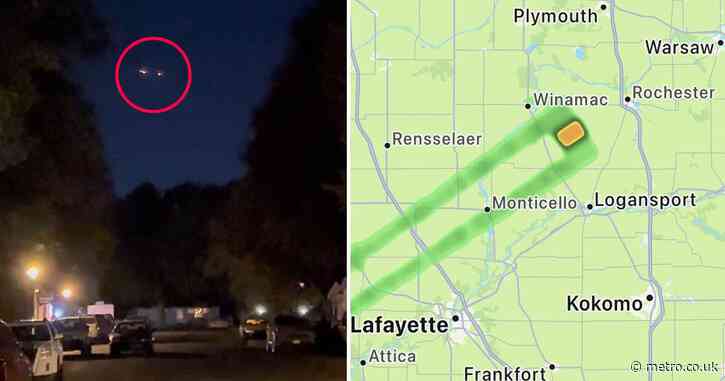 ‘UFO cluster’ spotted flying near air force base