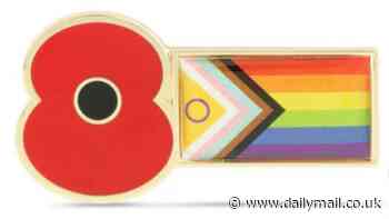 Veterans and campaigners accuse British Legion of going 'woke' by selling £8 Poppy Appeal badge with new Pride flag attached