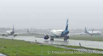 Airport opens 35 mins early but sharp showers lead to international flight diversion