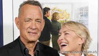 Tom Hanks, 68, and Robin Wright, 58, reunite at premiere of their new film Here - 30 years after Forrest Gump