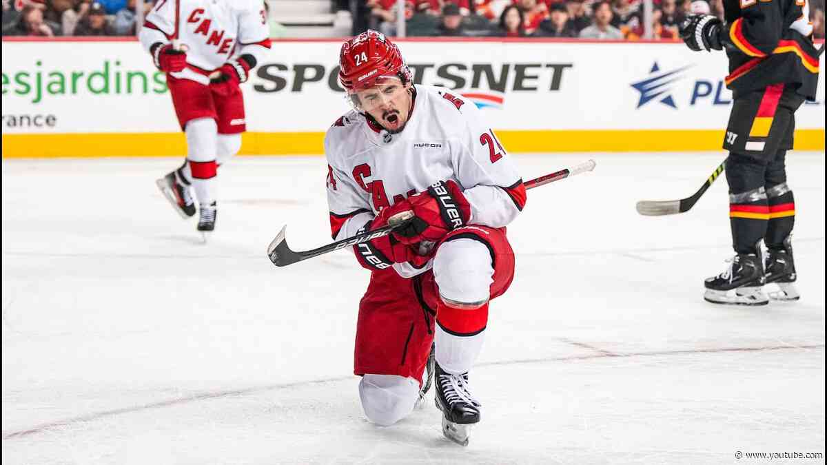 Carolina Hurricanes at Calgary Flames | Game Highlights | 10.25.24