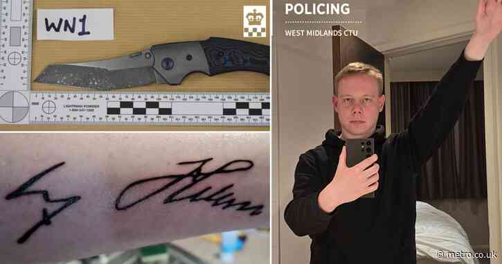 Neo-Nazi with Hitler tattoo wrote ‘manifesto’ before stabbing asylum seeker