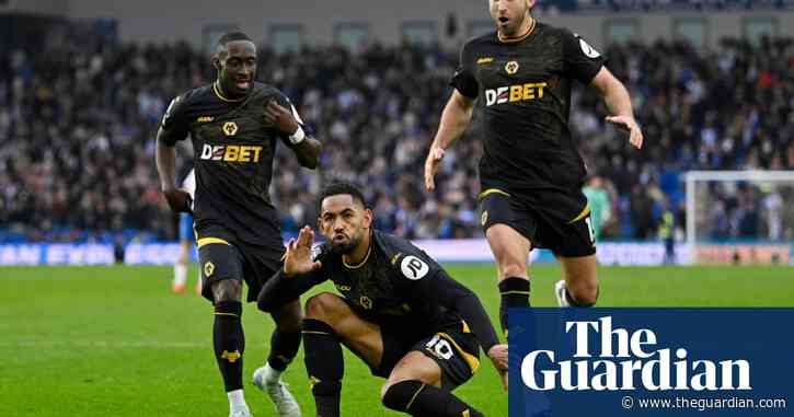 Matheus Cunha claws back late point for Wolves in comeback at Brighton