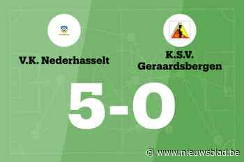 Wedstrijd tussen VK Nederhasselt B en KSV Geraardsbergen B eindigt in forfaitscore