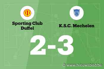 SC Duffel B nog steeds zonder overwinning na verlies tegen SC Mechelen