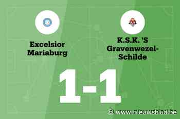 Excelsior Mariaburg en 's-Gravenwezel-Schilde spelen 1-1