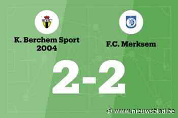 Berchem Sport B en FC Merksem delen de punten