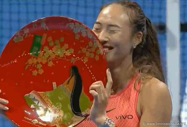 Tokyo: Top seed Zheng Qinwen wins tight final with help of masterful serving display