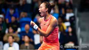 Zheng wins in Tokyo, clinches WTA Finals berth