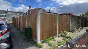 Father-of-three who built 6ft fence to keep autistic son safe while playing in his garden ordered to tear it down by council