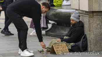 Revealed: How Romanian 'Fagin' gang bosses are using a network of organised beggars 'pretending to be homeless' with the same handwritten sign to prey on Brit shoppers on Oxford Street