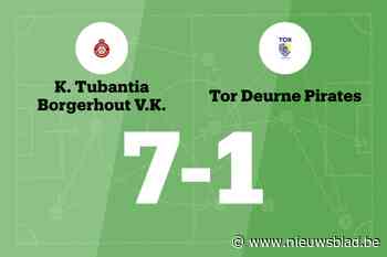 Vier opeenvolgende overwinningen voor Tubantia Borgerhout na 7-1 overwinning tegen TOR Deurne Pirates B