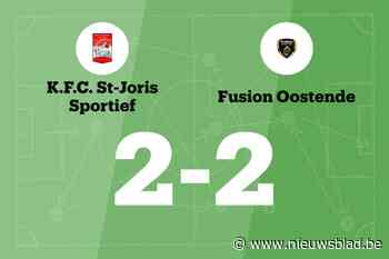 Fusion Oostende sleept gelijkspel uit de brand in de uitwedstrijd tegen FC Sint-Joris Sport