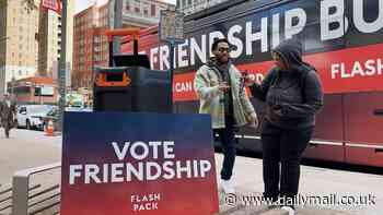 All aboard the Friendship Bus! Democrats and Republicans talk it out in the City of Brotherly Love