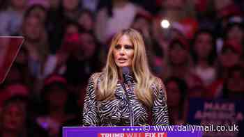 Melania Trump stuns Madison Square Garden with her first rally appearance ever to introduce husband Donald