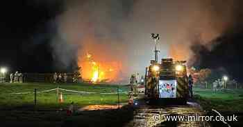 Ower fire: Huge blaze erupts after campervan set alight as locals urged to shut windows