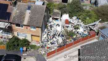 We could be forced to pay a staggering clean-up bill for a mountain of rubbish left by an antisocial family near our home