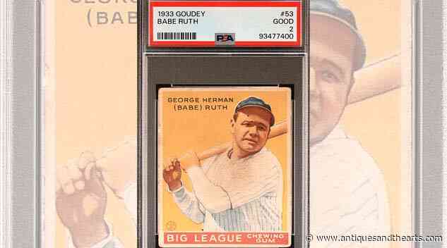 1933 Goudey Babe Ruth Card Hits Home Run At Carrell Auctions Online Sale