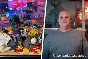 60.000 blokjes, een gezonken schip en veel vissen: Björn (45) bouwt gigantisch aquarium voor LEGO World