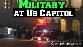 It’s Begun| Military & Police Choppers Landing At US Capitol Now