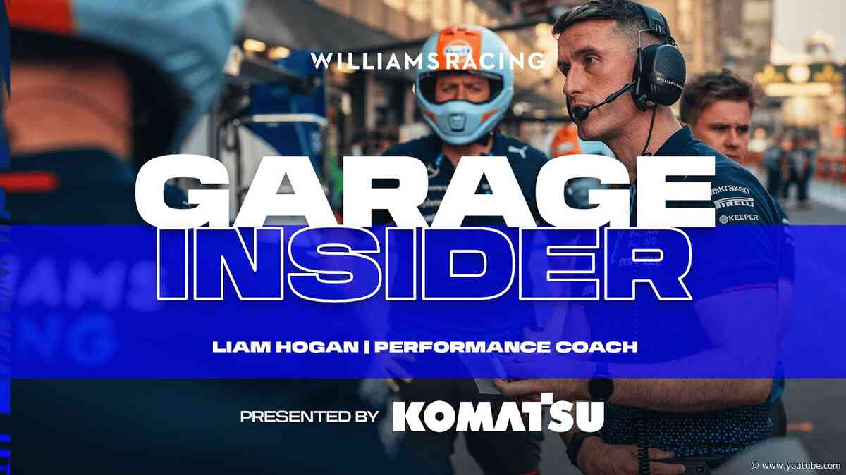 GARAGE INSIDER | Behind The Scenes | Liam Hogan - Performance Coach | Presented by Komatsu