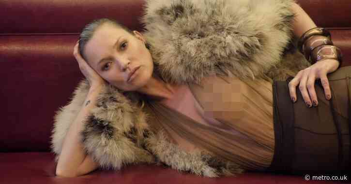 Kate Moss, 50, frees the nipple and goes topless in daring new look