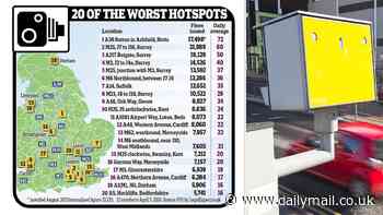 Do you live near one of Britain's most infuriating speed cameras? These are the 20 most prolific speed traps