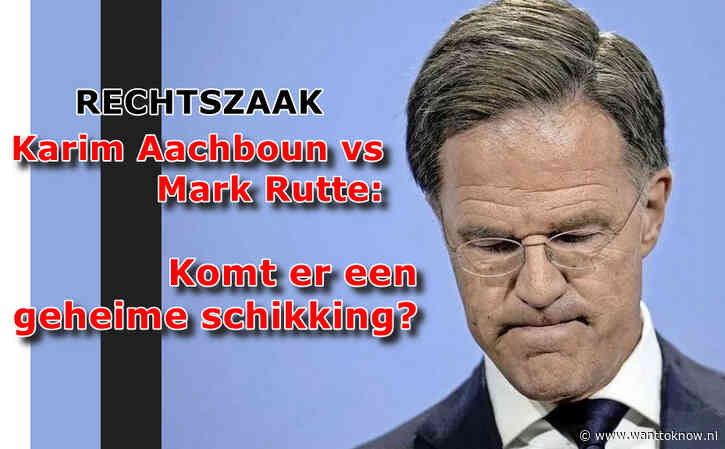 Nieuwe ontwikkeling rechtszaak tegen Rutte..!