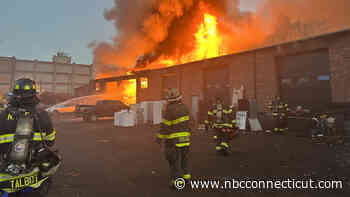 Firefighters battling large fire in New Haven