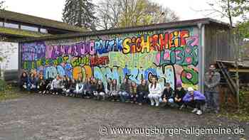 Kauferinger Jugend gestaltet Graffiti für die Demokratie