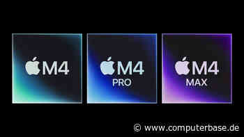 Apple M4, M4 Pro und M4 Max: CPU- und GPU-Kerne, RAM und Bandbreite im Vergleich zum M3