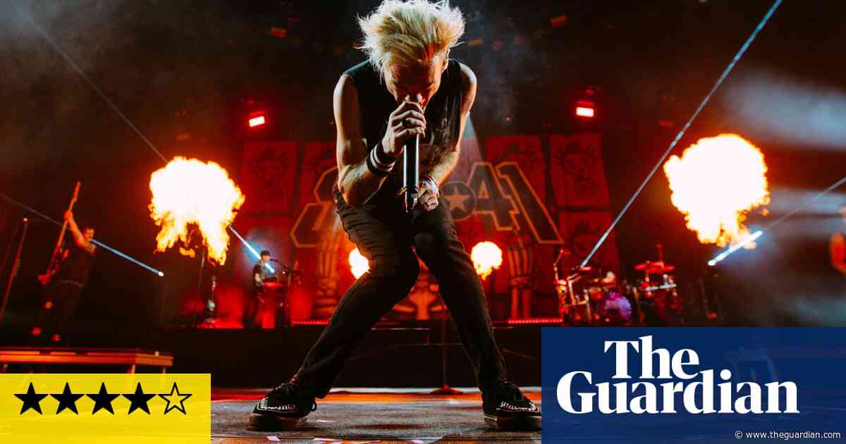 Sum 41 review – hugs and lasers as emotional pop-punks go out with a bang