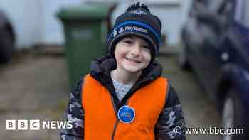 Boy, 5, helps charities by litter picking