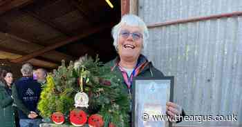 Christmas tree farm celebrates winning award for wreath