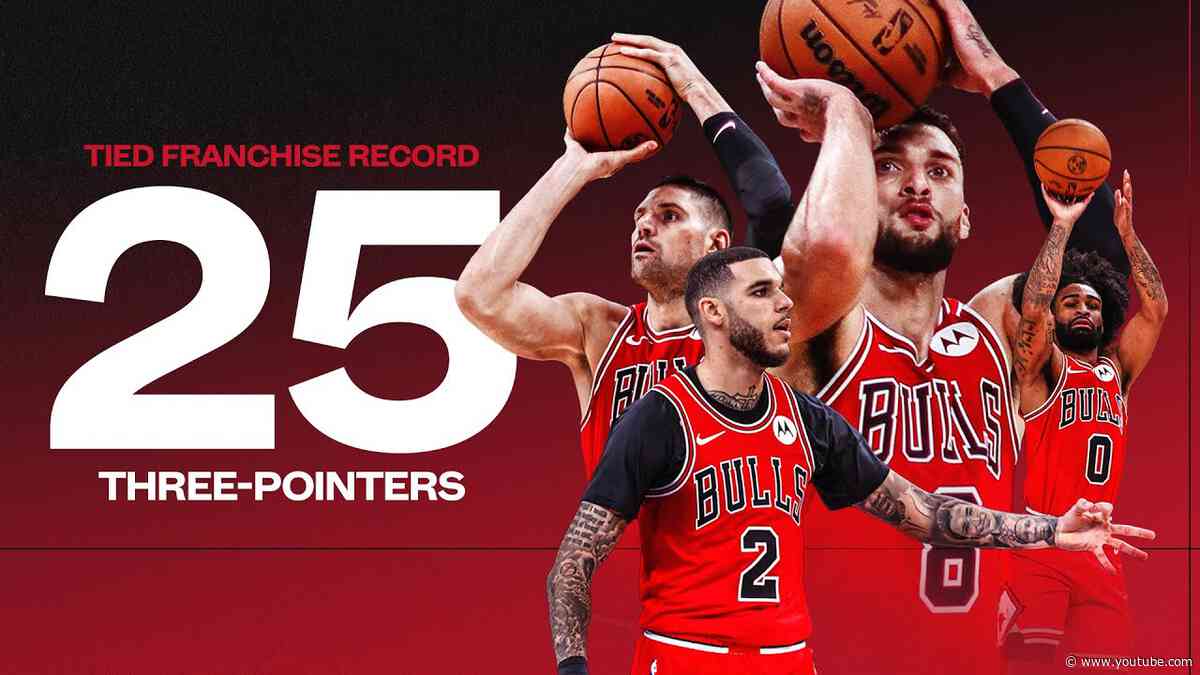 GIMME THE HOT SAUCE: Bulls tie franchise record with 2️⃣5️⃣ threes in win over Memphis 🔥