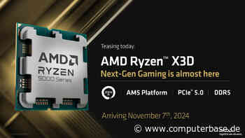 Zen 5: AMD stellt den Ryzen 7 9800X3D mit 104 MB Cache offiziell vor