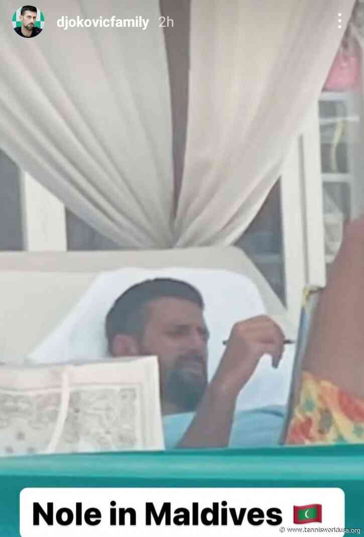 WATCH - Novak Djokovic's viral image in Maldives