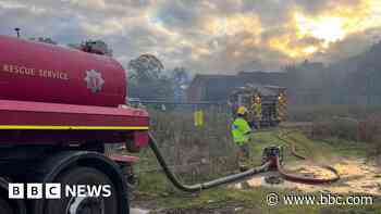 Grade II listed farmhouse badly damaged in fire