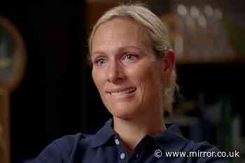 Zara Tindall chokes back tears in emotional chat with husband Mike