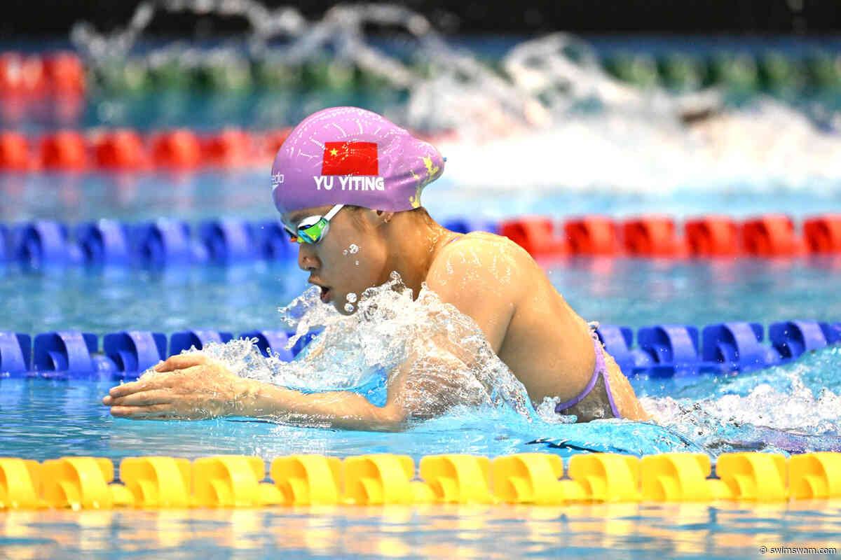 Yu Yiting Resets Asian Record In 100 IM With 57.44; Douglass Passes Hosszu For #2 All-Time