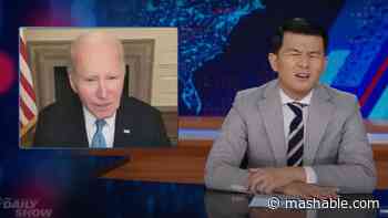 'Daily Show' reacts to Joe Biden's 'garbage' comment